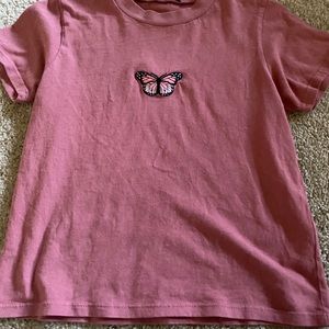 brandy melville butterfly shirt